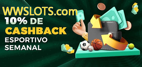 10% de bônus de cashback na WWSLOTS.com